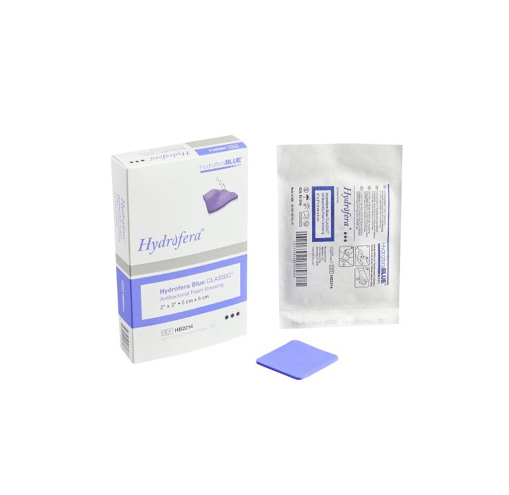 Hydrofera Blue Classic Foam Dressing, 2"x2"