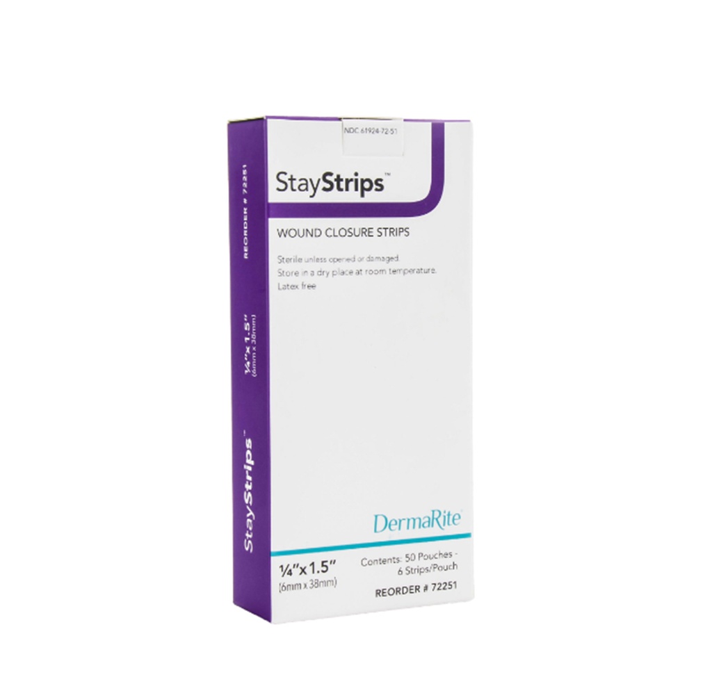 Dermarite StayStrips Skin Closure Strip, 0.25"x1.5"
