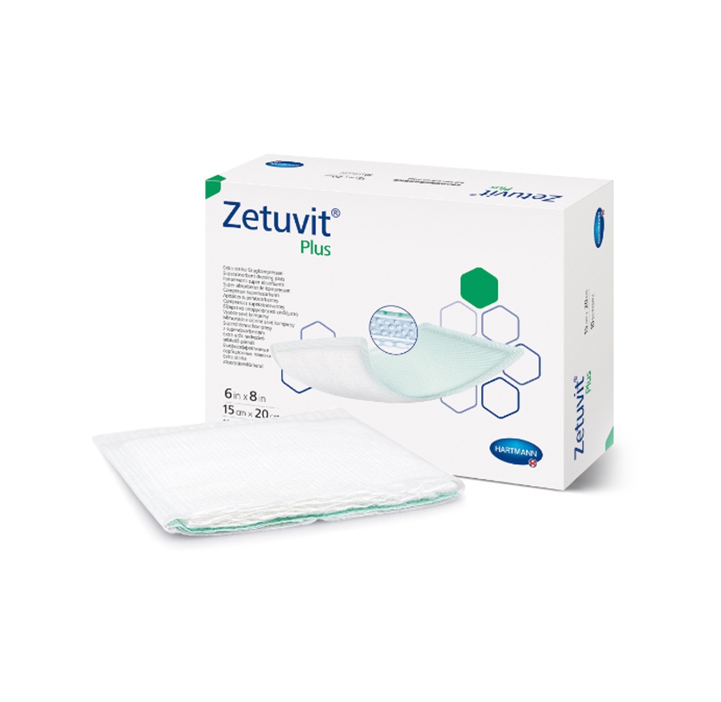 Hartmann Zetuvit Plus Super Absorbent Dressing, 6"x8"