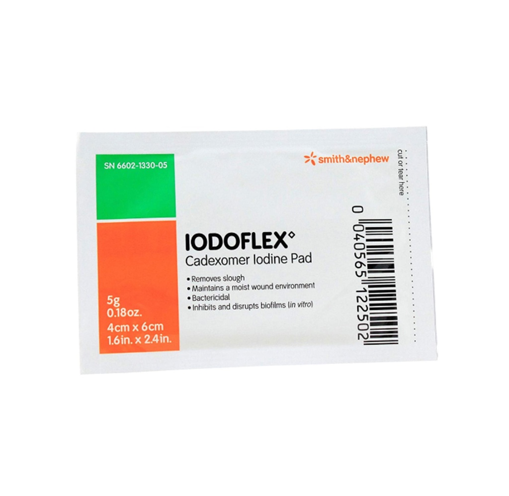 Smith & Nephew Iodoflex Cadexomer Iodine Dressing, 1.5"x2 3/8"