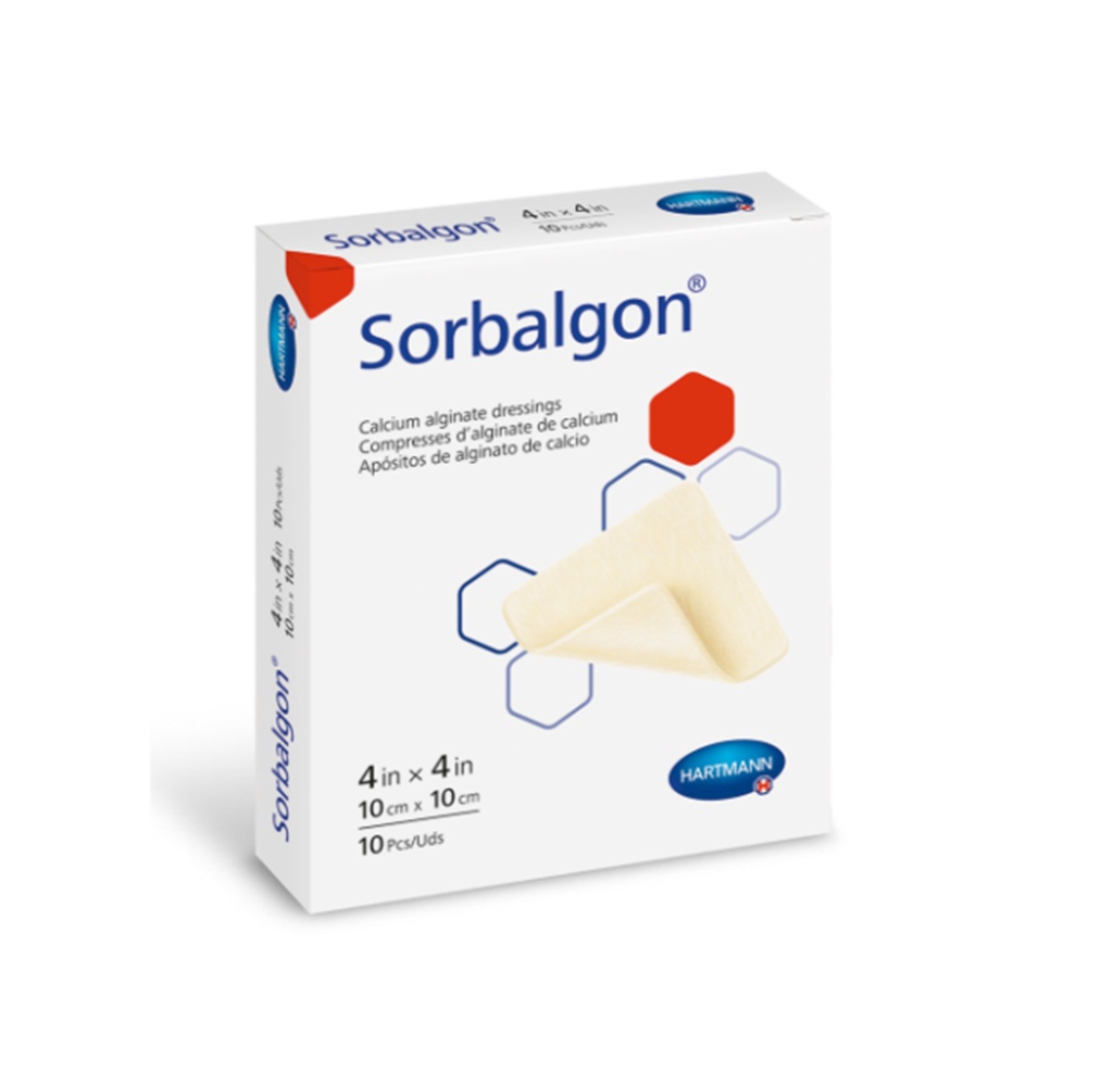 Hartmann Sorbalgon Alginate Wound Dressing, 4”x4"