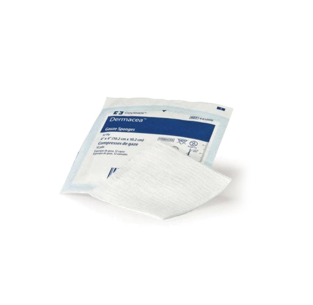 Cardinal Dermacea Sterile Gauze Sponge, 4"x4"