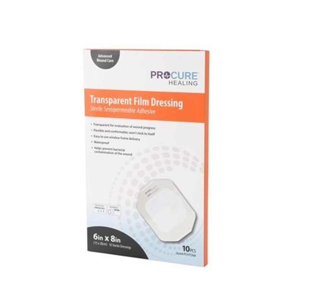 ProCure Healing Transparent Film Dressing, 6"x8"