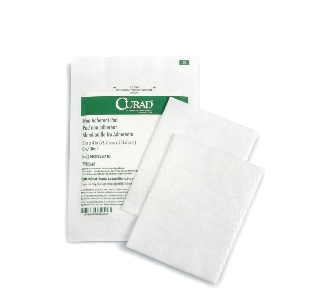 Medline Sterile Non-Adherent Pads, 3"x4"