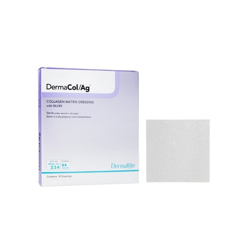 [00502E] Dermarite DermaCol/Ag Silver Collagen Dressing 2"x2"