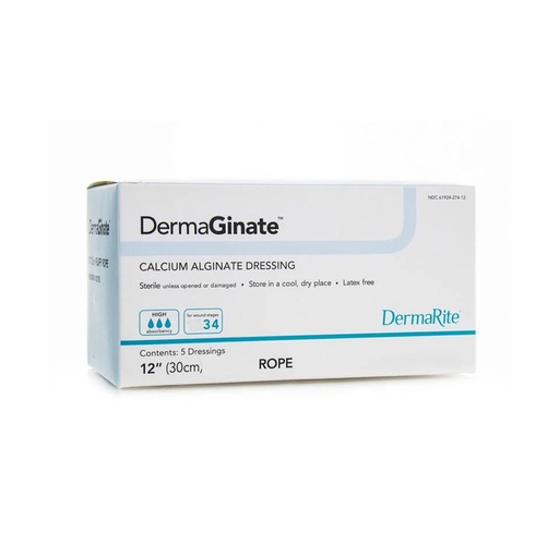 [00275E] Dermarite DermaGinate Alginate Rope, 12" 