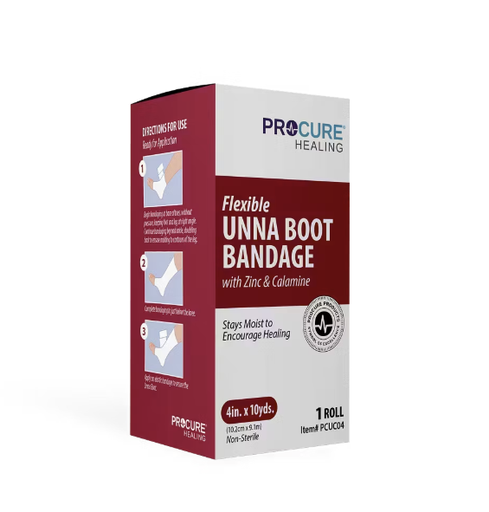 [PCUC04] ProCure Unna Boot With Zinc & Calamine 4"x10Yd