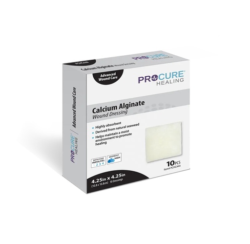 [PCHCAS48] ProCure Alginate Wound Dressing with Antibacterial Silver 4”x8"